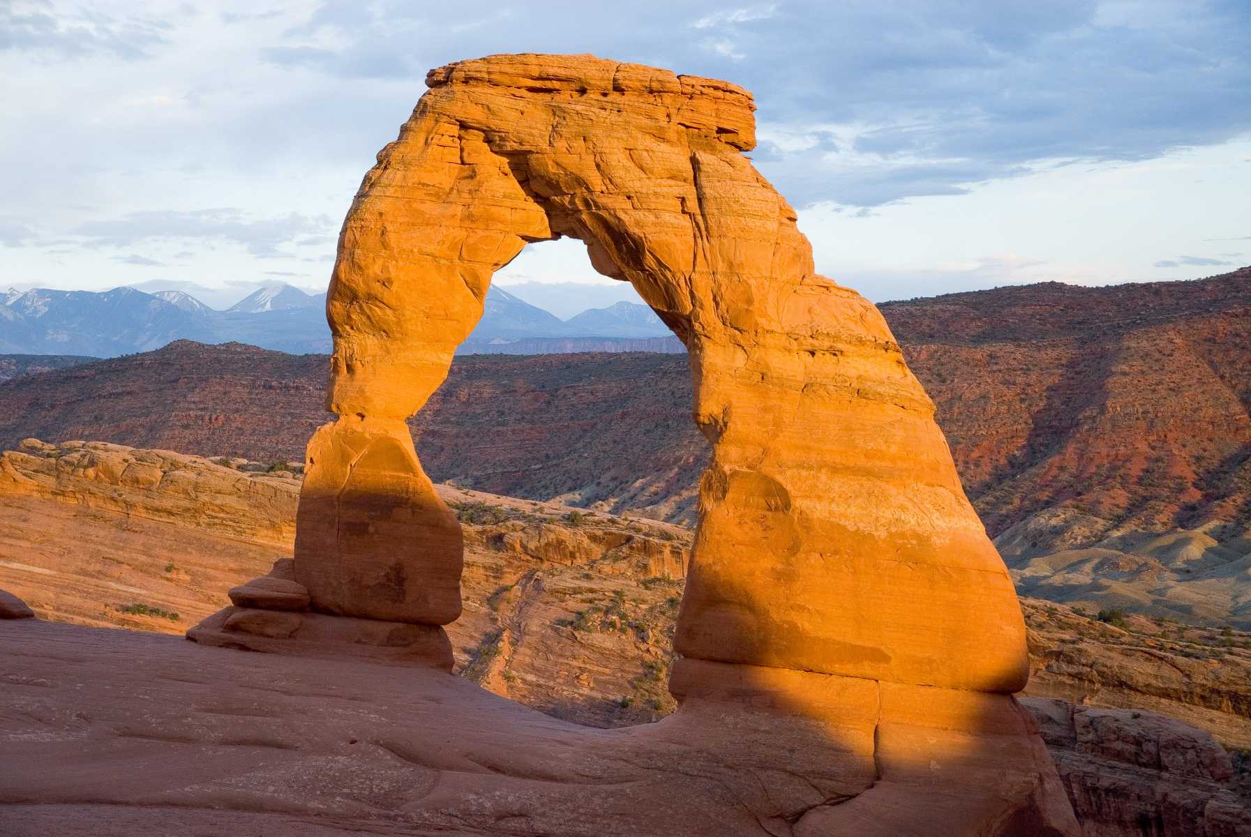 Etats-unis - Parcs de l'Utah - Star de Arches National Park, Delicate Arch orne les plaques d’immatriculation de toutes les voitures en Utah.