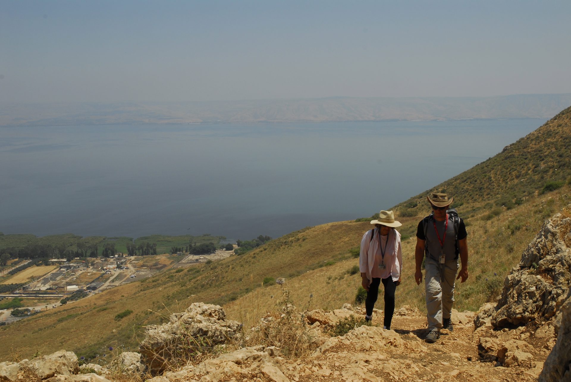 Israel - Galilée - Depuis les hauteurs du mont Arbel, la vue sur le lac de Tibériade est unique, mais il faut un peu grimper pour les atteindre.
