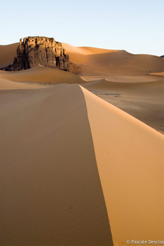 Dunes de l'Erg Admer, dans le parc national du Tassili N'Ajjer, sud Algérie